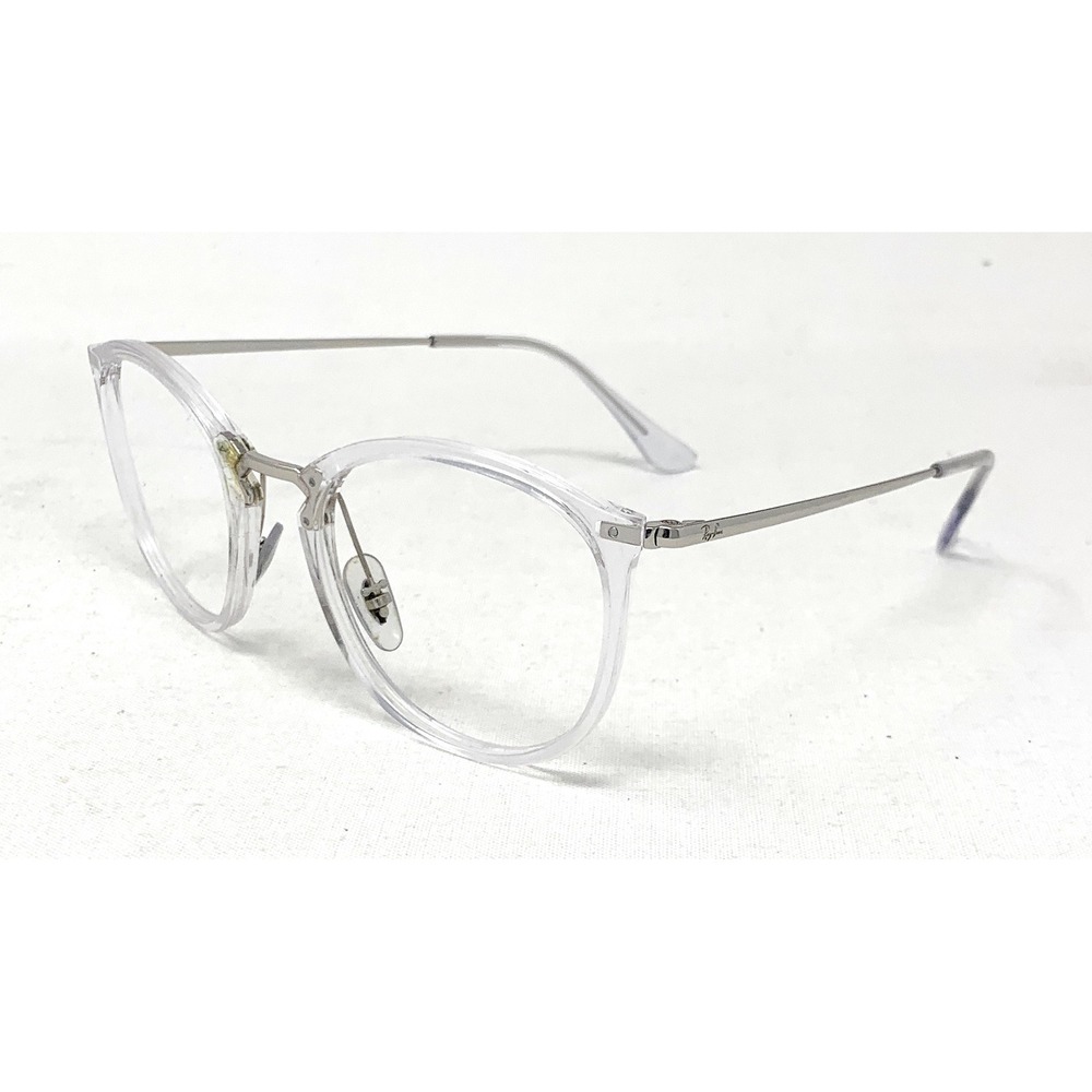 RAY-BAN RB 7140 2001 51-20-150 Clear Transparent Round Unisex Rx Frames